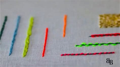 10 Basic Outline Stitches Hand Embroidery For Beginners Youtube