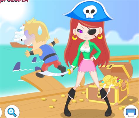 Девочка пират игра для девчонок!