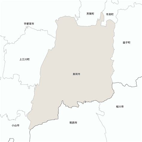 栃木県真岡市の地図 Map It マップ・イット