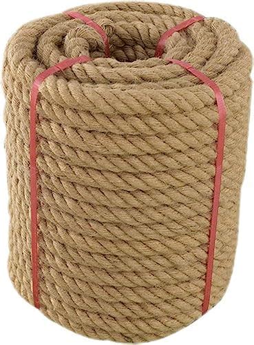 Aoneky Jute Rope 1 18 1 5 Inch Twisted Hemp Rope For Crafts Climbing