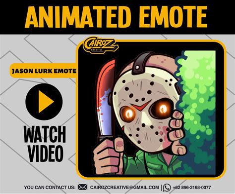 Animated Jason Voorhees Lurk Twitch Emotes, Horror, Halloween Spooky ...