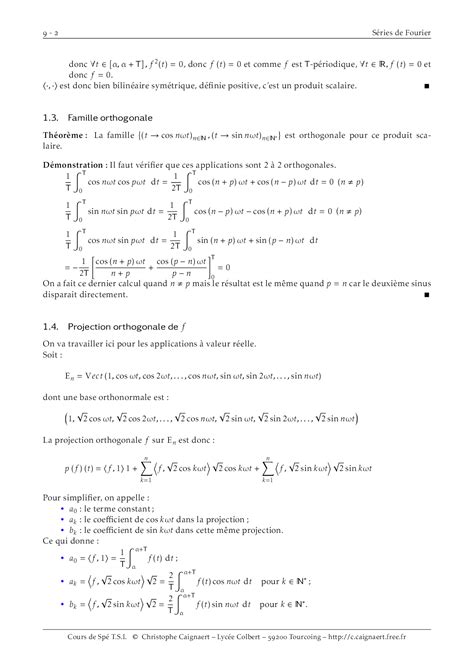 Cours S Ries De Fourier Alloschool