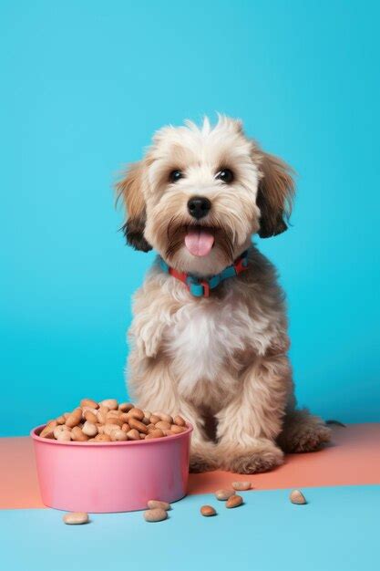 Perro Con Comida Saludable Para Perros Imagen Premium Generada Con IA