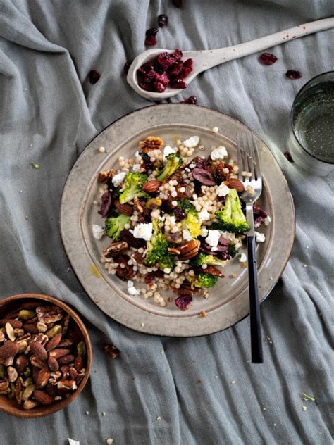 Parelcouscous Met Feta Cranberries En Broccoli Camperkeuken Nl