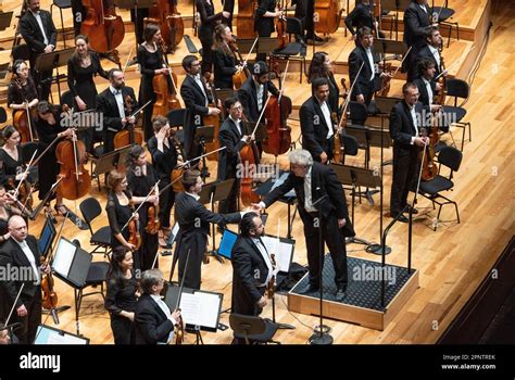 Conductor Vassily Sinaisky Shaking Hands With Violinist Classical