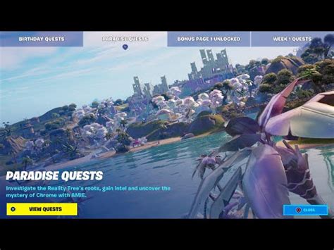 Fortnite C S Paradise Quests Part Walkthrough All Quests And