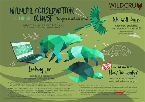 eLearning Wildlife Conservation Course | WildCRU