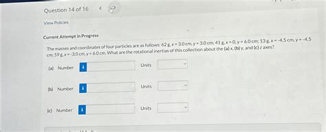 Solved Question 14 ﻿of 16view Policiescurrent Attempt In