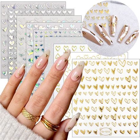 Tailaimei Christmas Nail Decals Stickers Self Adhesive