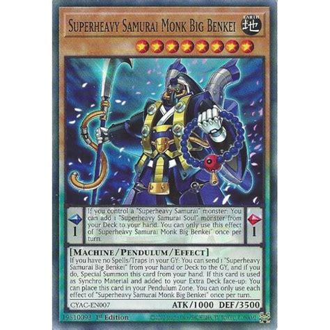 Yu Gi Oh Trading Card Game Superheavy Samurai Monk Big Benkei Cyac