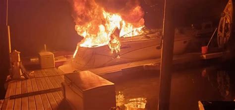 Photos Boat Catches Fire At Irondequoit Bay