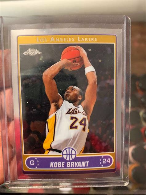 2007 NBA Los Angeles Lakers Kobe Bryant Topps Chrome Card Jwong Boutique