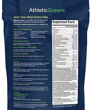 Athletic Greens Nutrition Facts | Besto Blog