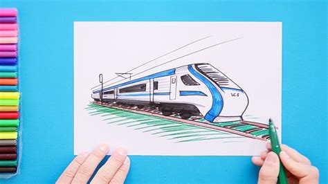 Train Drawing Tutorial Vande Bharat Express Train Hot Sex Picture