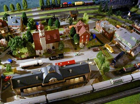 4X8 Marklin HO Scale Model Train Layout