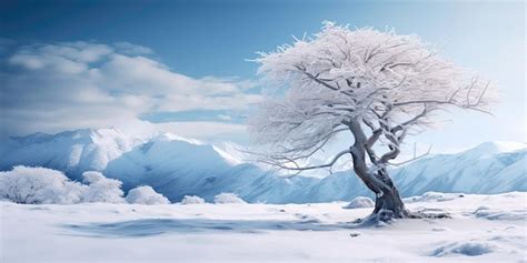 Premium AI Image Fantastic Winter Landscape