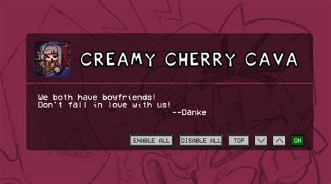 Creamy Cherry Cava Friday Night Funkin Mods