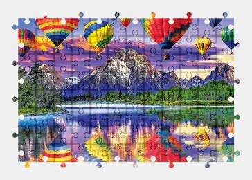 Hot Air Balloons Reflection Jigsaw Puzzles Online