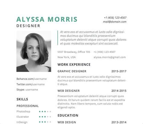 Best Free Illustrator Resume Templates In