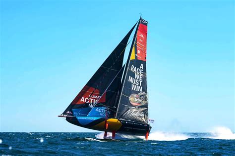 Malizia Seaexplorer Competing In Vend E Globe Under Monaco Flag