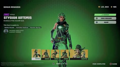 How To Unlock Stygian Artemis Skin Style In Fortnite Battle Pass