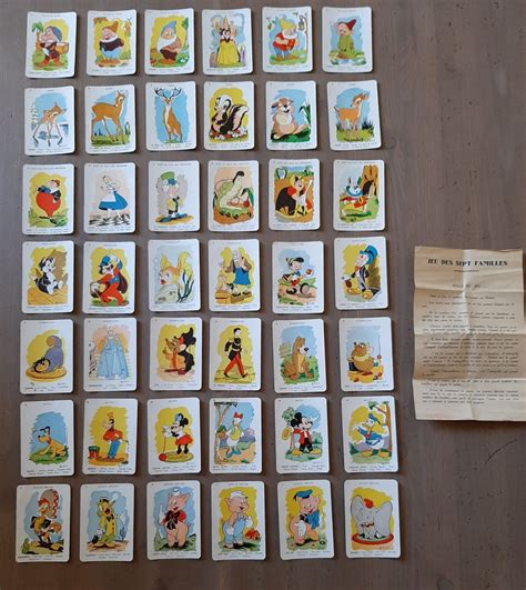 Ancien Jeu Des 7 Familles Walt Disney Productions Luckyfind