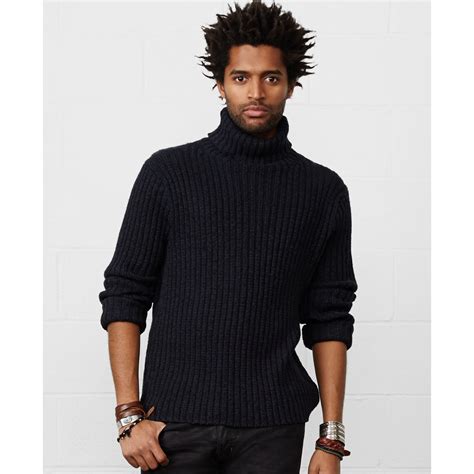 Denim Supply Ralph Lauren Turtleneck Sweater In Black For Men Lyst