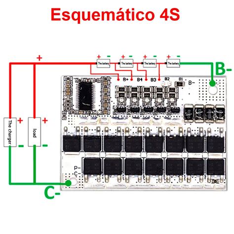 Carregador 4s 100A Para Baterias 18650 Proteção BMS Casa da