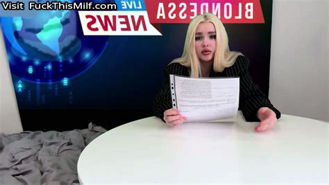 Blondessa Works In Television Even Here She Can Fuck