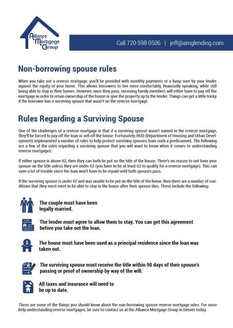 Non Borrowing Spouse Rules Pdf