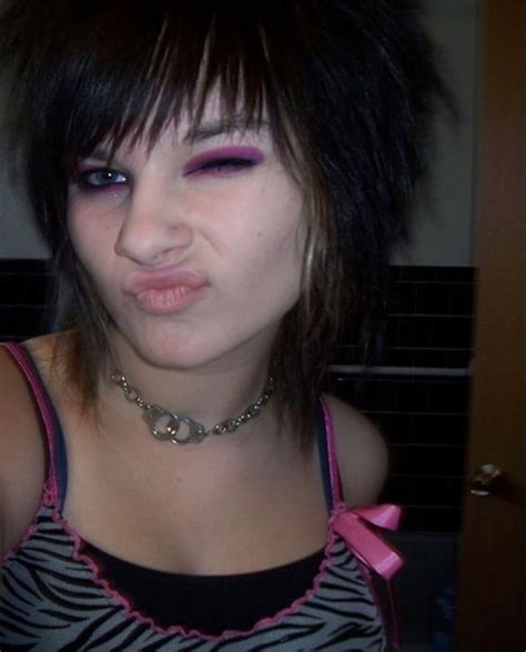 Pin On Hair N Makeup In 2024 Short Scene Hair Teased Hair Short Emo