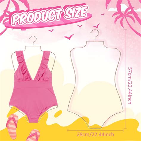 Qianly Colgador de traje de baño para bikini en forma de cuerpo colgador de ropa para niños para
