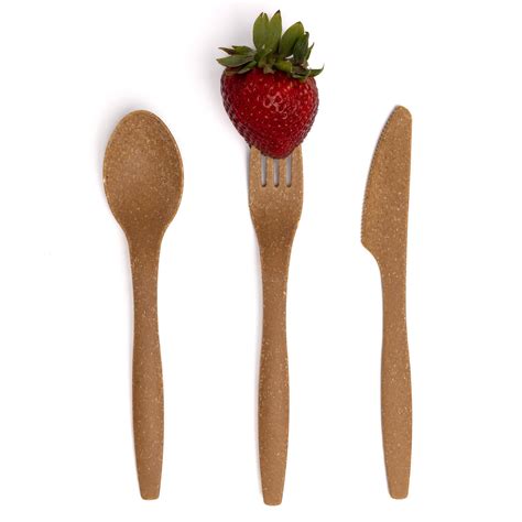 Matter Reusable & Recyclable Cutlery - Assorted Pack 4-Forks/4-Spoons ...