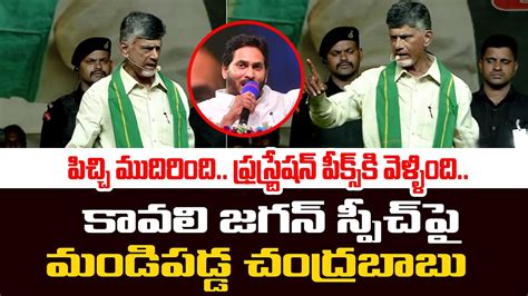 Chandrababu Naidu Serious Reaction On YS Jagan Comments In Kavali