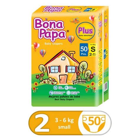 Bona Papa Plus Baby Diaper Small 50`s