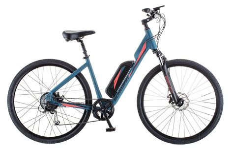 Schwinn 700c Armature Unisex Electric Bike For Adults Blue Medium Frame Comfortable Ebike