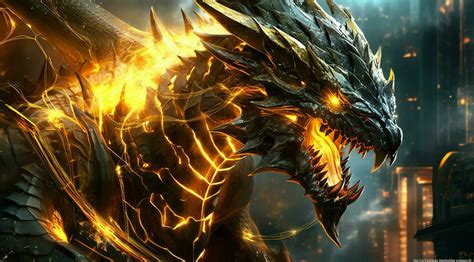 Dragon Robotic armor 3d ultra realistic wallpaper and background design ...