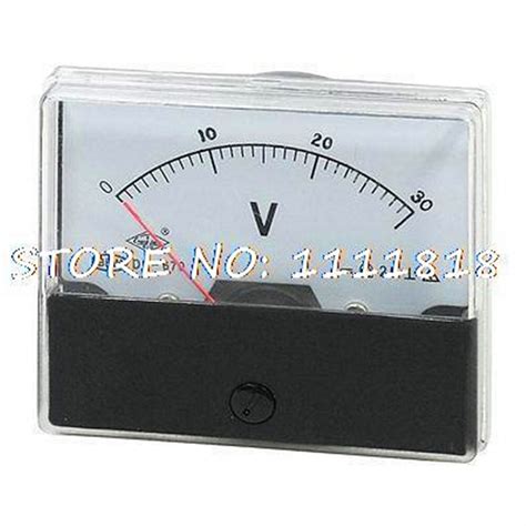 0 30V DH 670 Screw Mounted DC Pointer Volt Meter Gauge Panel Voltage