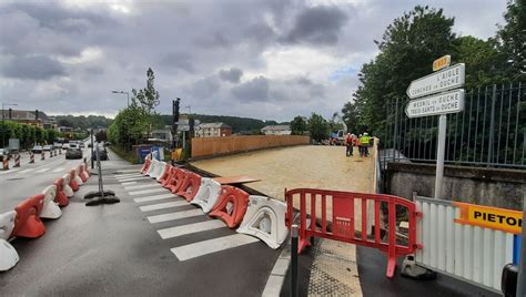 Le Pont Sncf De Bernay En Travaux La Ville Coup E En Deux Ici