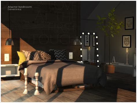 Sims 4 CC S The Best Alwine Bedroom By Severinka