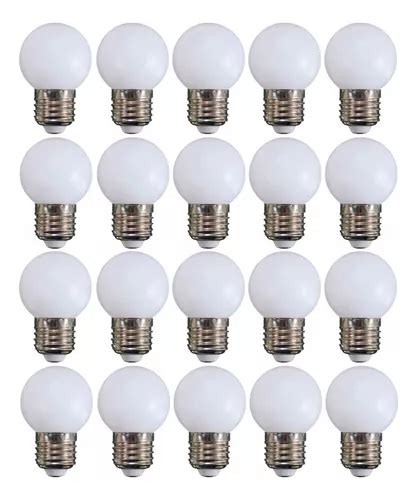 Kit 20 Lâmpada Bolinha Led 3w G45 E27 Lustre Espelho Camarim MercadoLivre