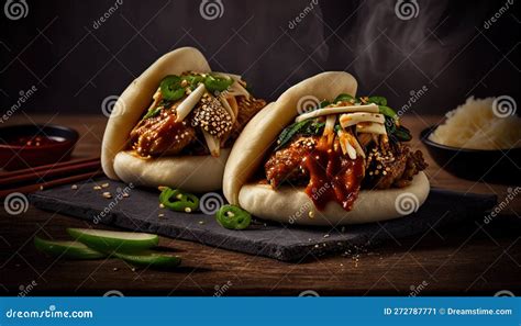 Korean Style Bao Bun Stock Illustration Illustration Of Healthy 272787771