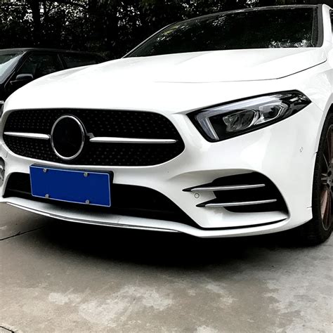 Carmonsons For Mercedes Benz A Class W177 A180 A200 Sports Line Plastic Abs Chrome Stickers Trim