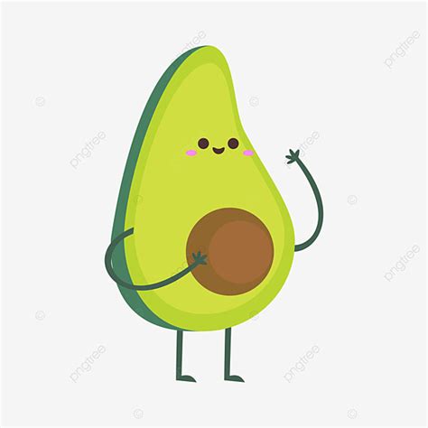 Kawaii Avocado Clipart Png Images Character Avocado Kawaii Cute Cute