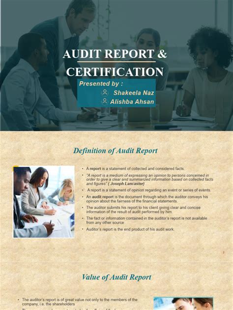 Audit Report And 1 Pdf Auditors Report Audit