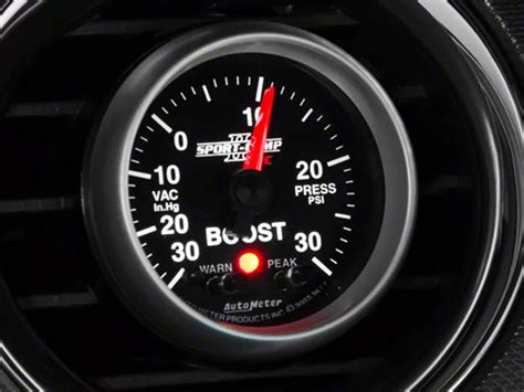 Auto Meter Mustang Sport Comp Ii Series 2 1 16 Inch Boost Vacuum Gauge 30 Inhg 30 Psi 3677