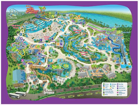 Aquatica Orlando map - Map of Aquatica Orlando (Florida - USA)