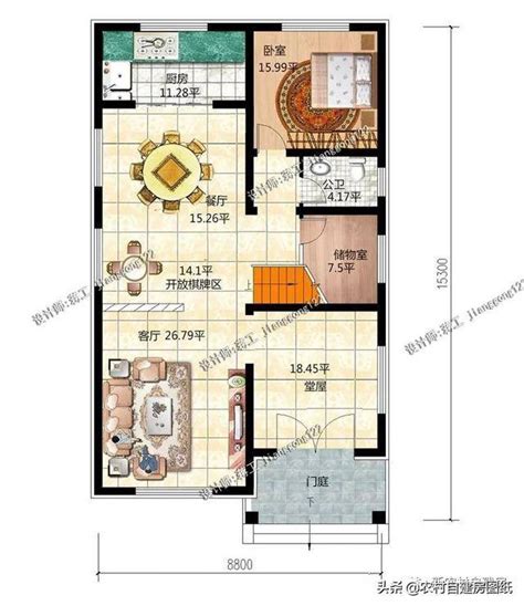 宽4米长10米房屋设计图4米宽的宅基地设计图 伤感说说吧