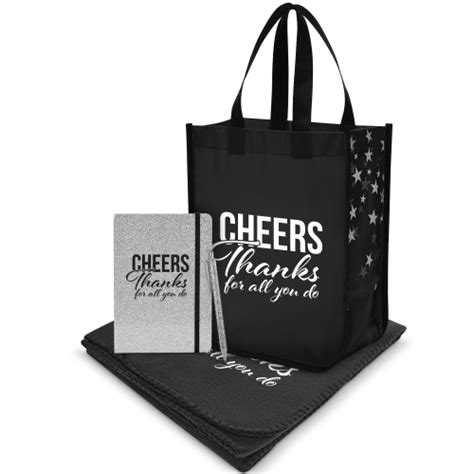 Cheers Glitter Tote Gift Set 762056 | Gift Sets