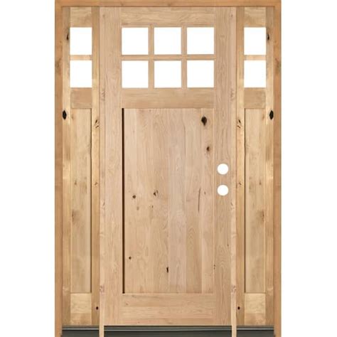 Krosswood Doors In X In Craftsman Panel Lite Knotty Alder